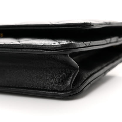 Chanel Lambskin Quilted Wallet On Chain WOC Black 11 of 15