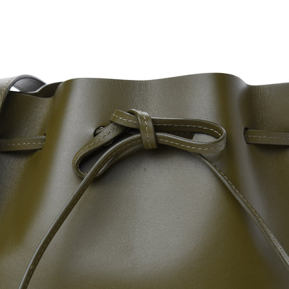Mansur Gavriel Calfskin Mini Bucket Bag Olive 11 of 11