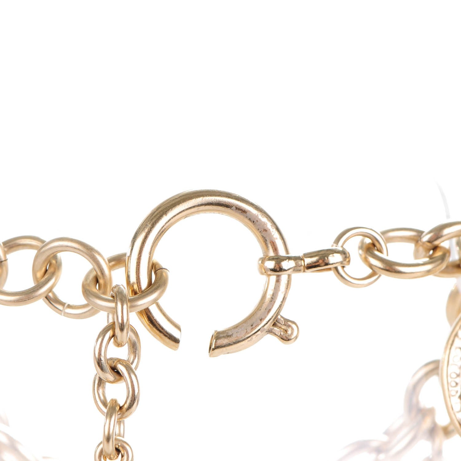 Chanel CC Medallion Charm Bracelet Gold 6 of 8