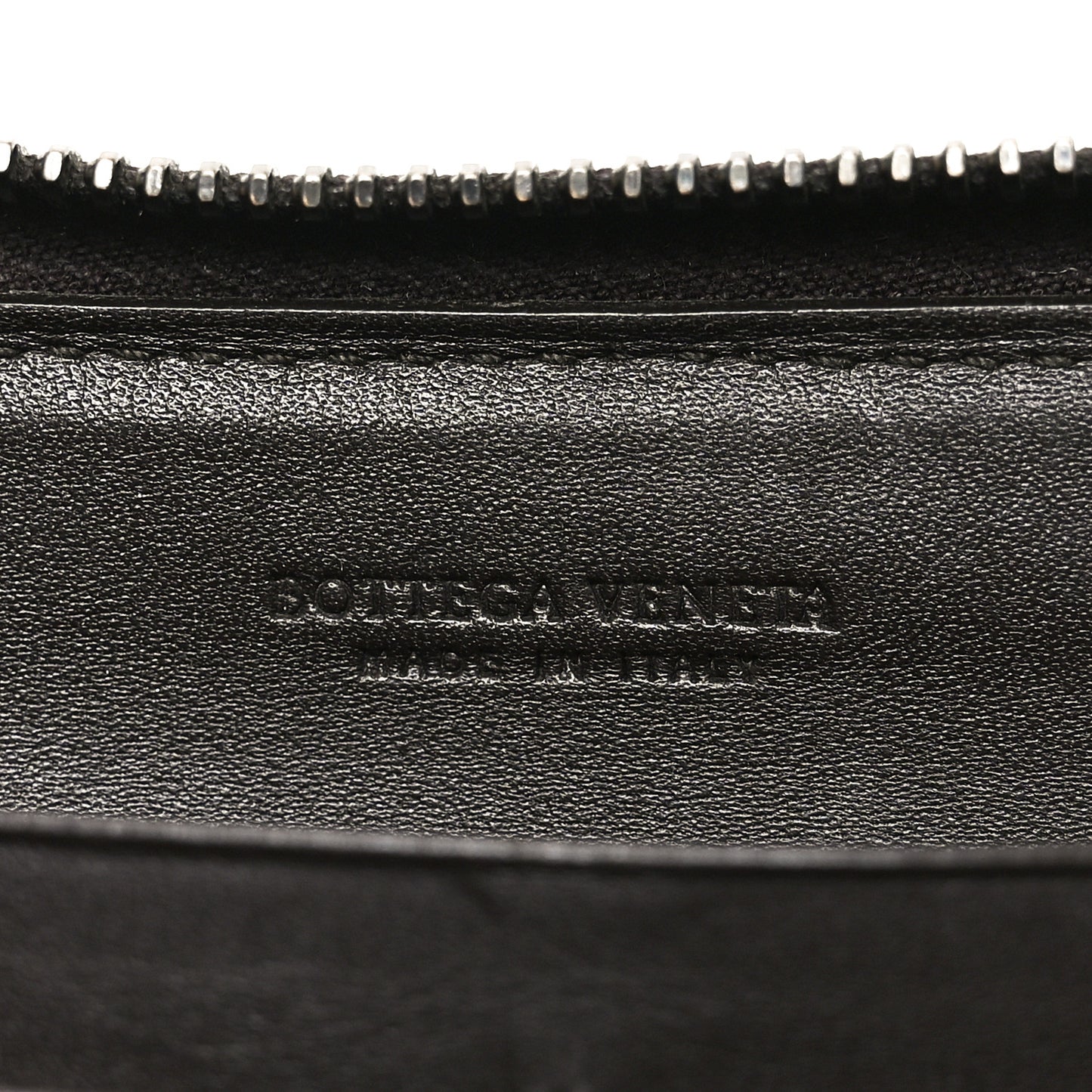 Nappa Intrecciato Zip Around Wallet Brown