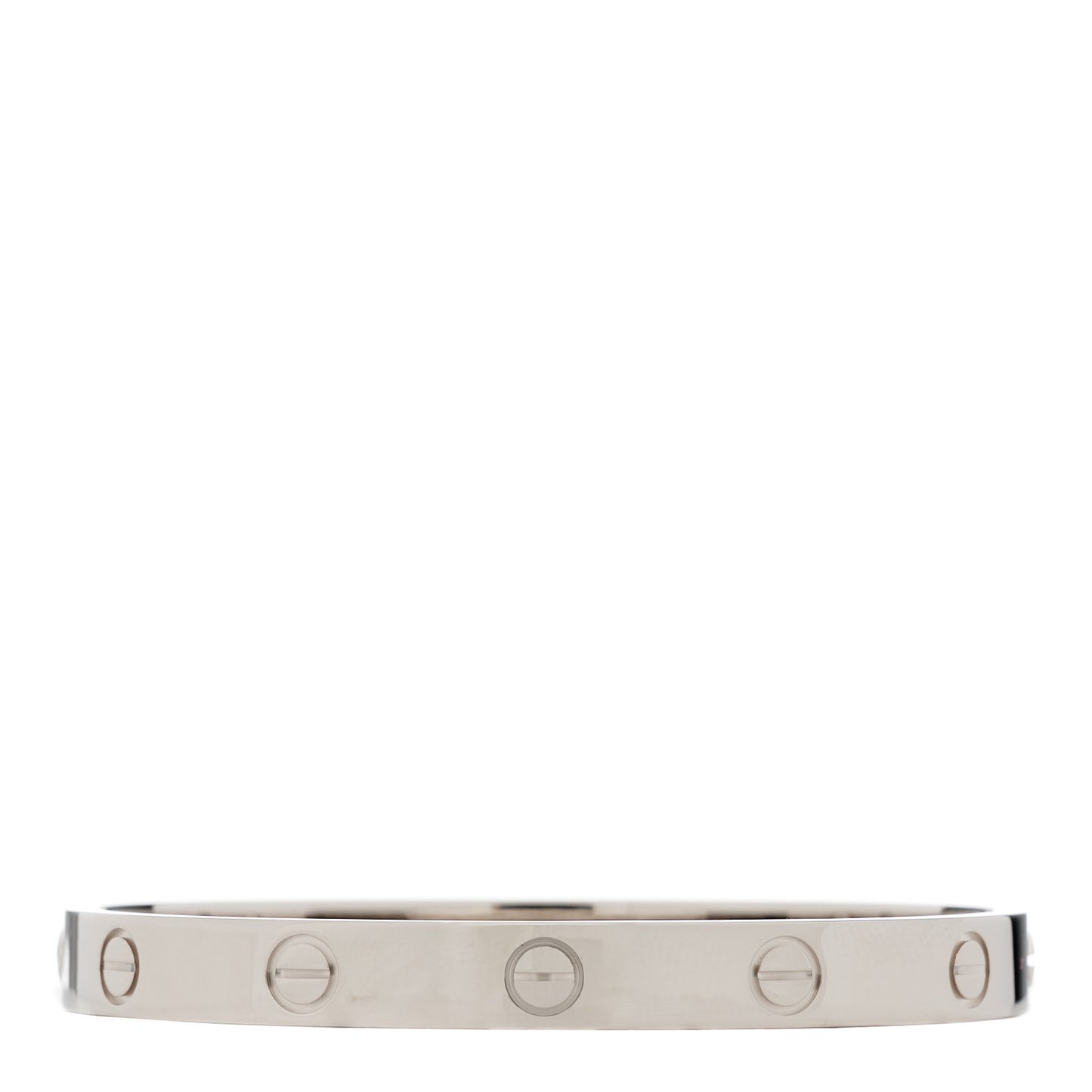 18K White Gold LOVE Bracelet 16