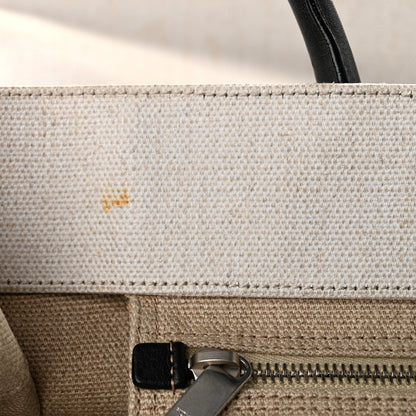 Saint Laurent Linen Calfskin Rive Gauche Tote Optic White 10 of 10