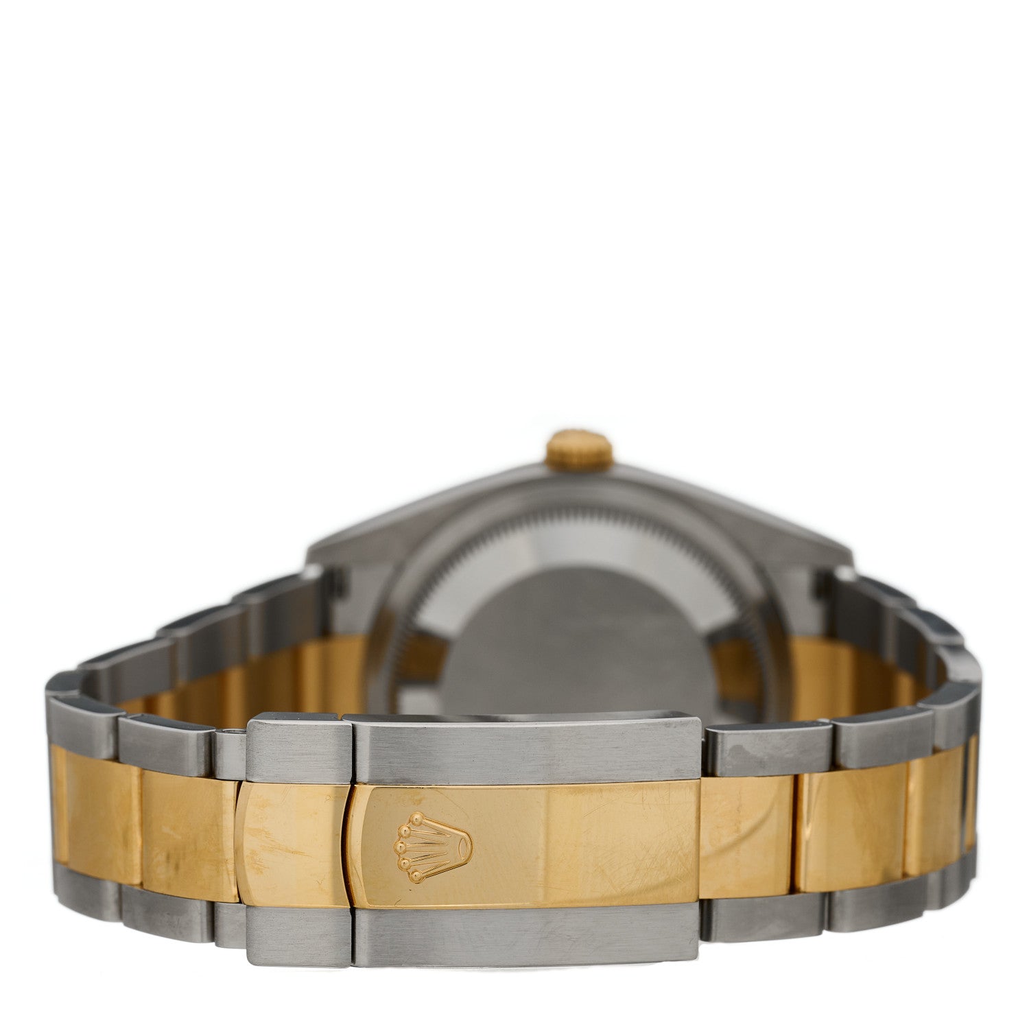 Rolex Stainless Steel 18K Yellow Gold Diamond 36mm Oyster Perpetual Datejust Watch Silver Roman 126233 4 of 5