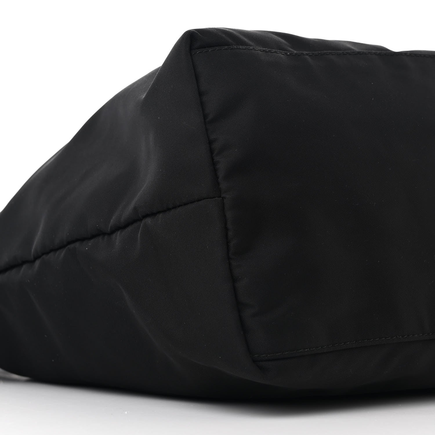 Prada Tessuto Nylon Saffiano Shopping Tote Black 9 of 11