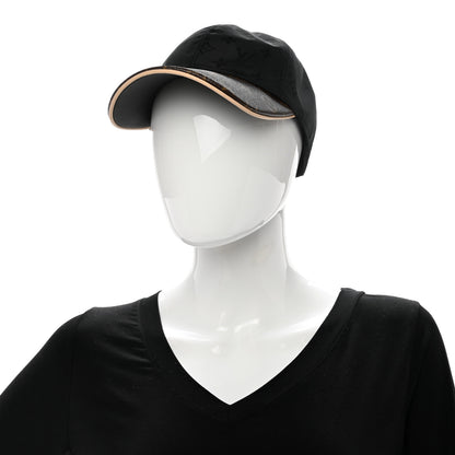 Louis Vuitton Polyester Silk Monogram LV Get Ready Cap M Black 2 of 10
