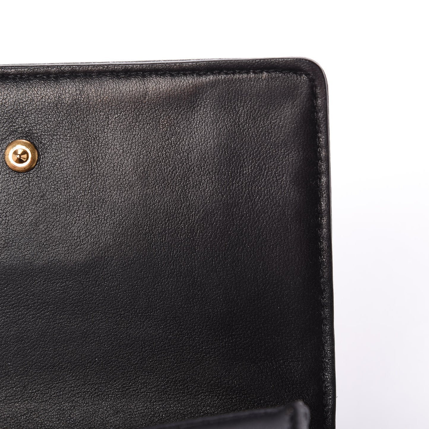 Lambskin Studded Micro Diorama Flap Bag Black