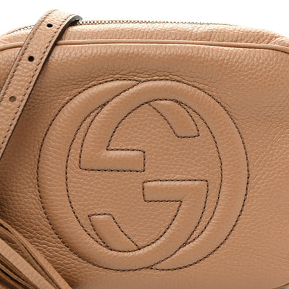 Gucci Pebbled Calfskin Small Soho Disco Bag Rose Beige 8 of 10