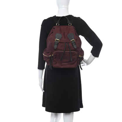 Burberry Nylon Small Rucksack Backpack Burgundy Red 2 of 11