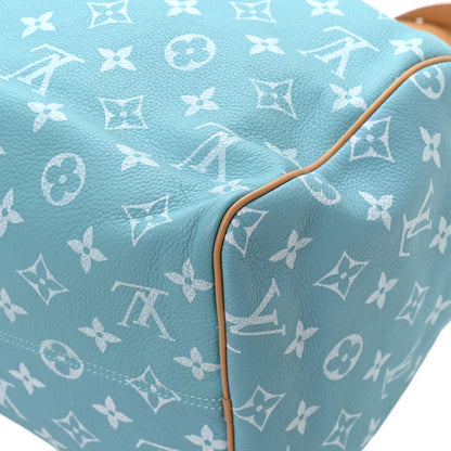 Louis Vuitton Calfskin Monogram Speedy P9 Bandouliere 40 Turquoise 12 of 12