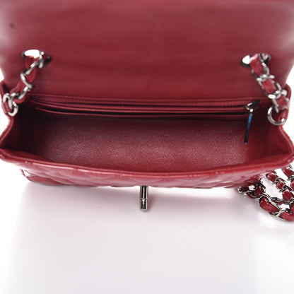 Chanel Patent Calfskin Quilted Mini Rectangular Flap Red 5 of 8
