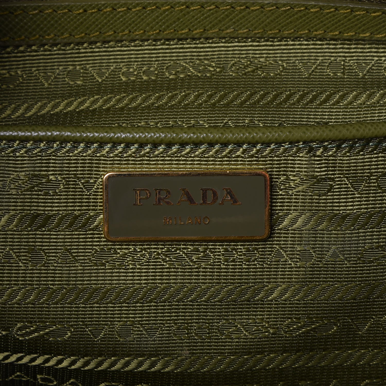 Prada Saffiano Medium Galleria Double Zip Tote Edera 7 of 9