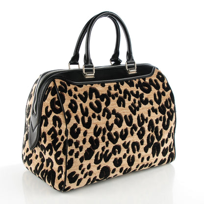Louis Vuitton Jacquard Velvet Leopard Print Stephen Sprouse Speedy 3 of 7