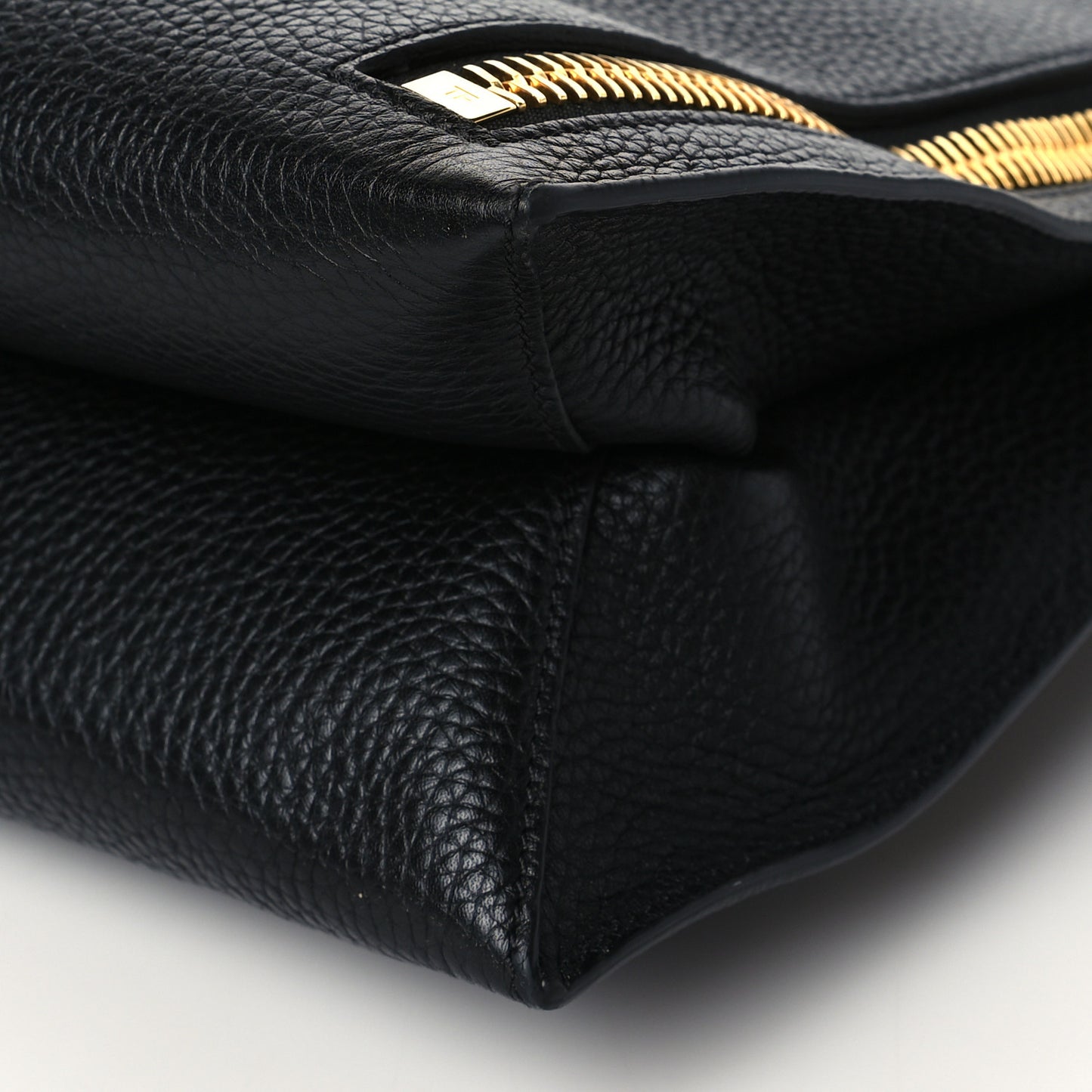 Pebbled Calfskin Small Alix Padlock Zip Hobo Bag Black