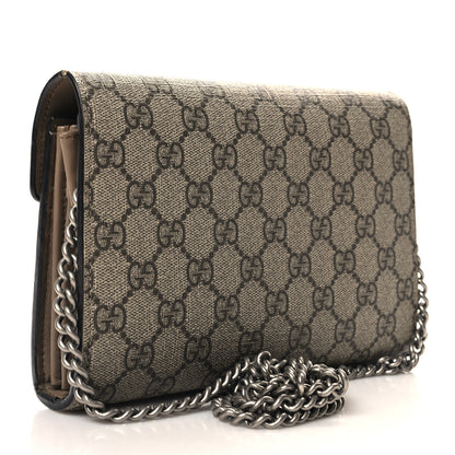 Gucci GG Supreme Monogram Mini Dionysus Chain Wallet Beige Taupe 3 of 13