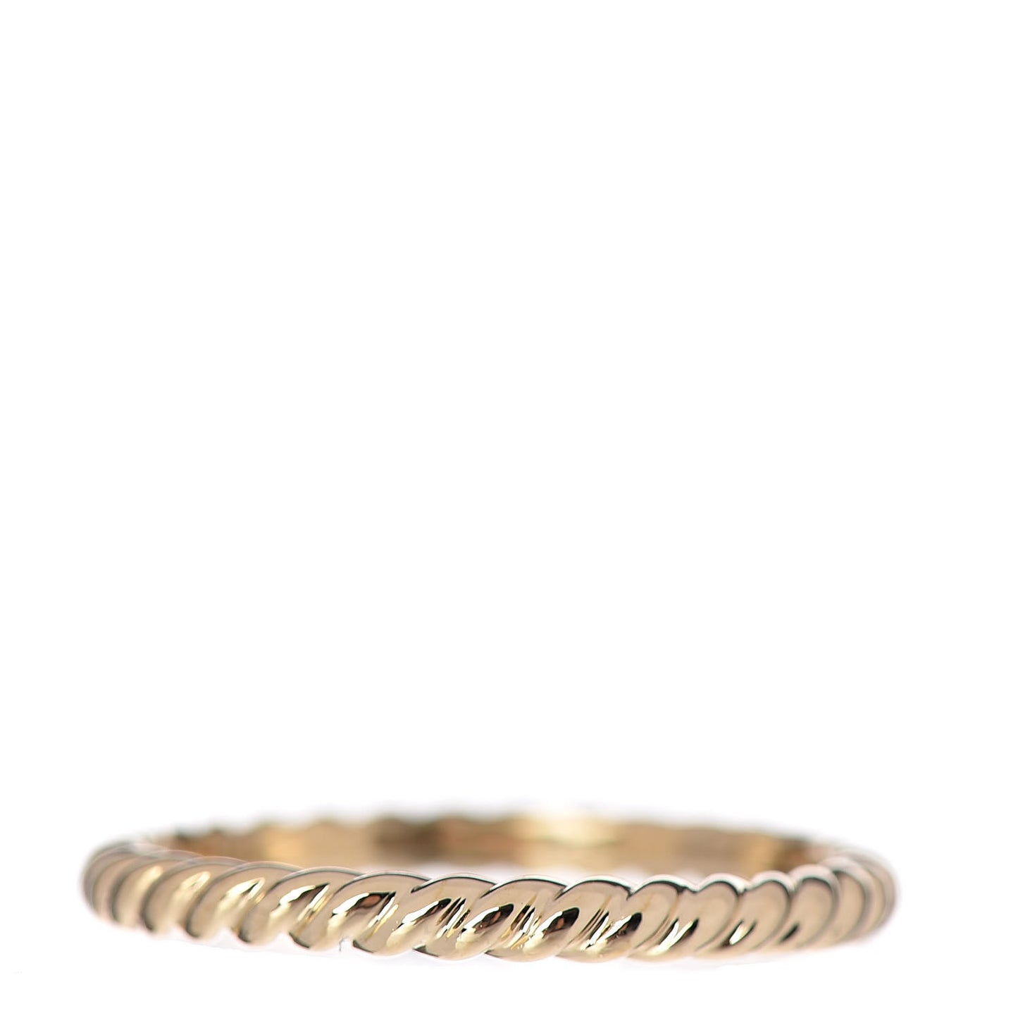 18K Yellow Gold 2mm Cable Classics Band Ring 52 6