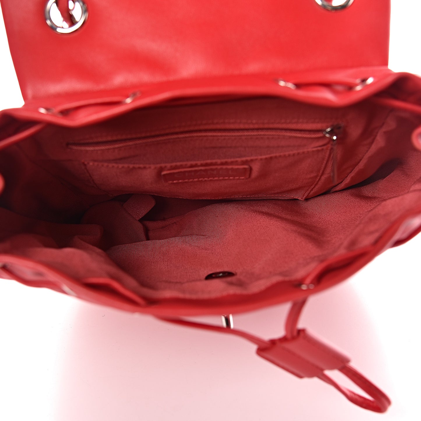Lambskin Quilted Small Urban Spirit Backpack Red