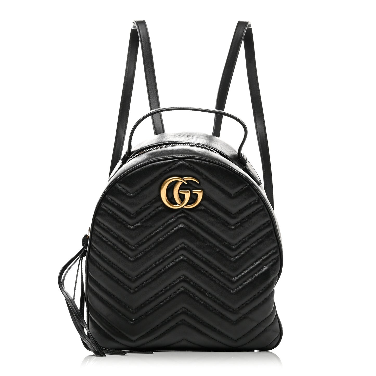 Calfskin Matelasse GG Marmont Dome Backpack Black