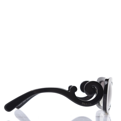 Prada Acetate Baroque Sunglasses SPR 27O Black 3 of 8
