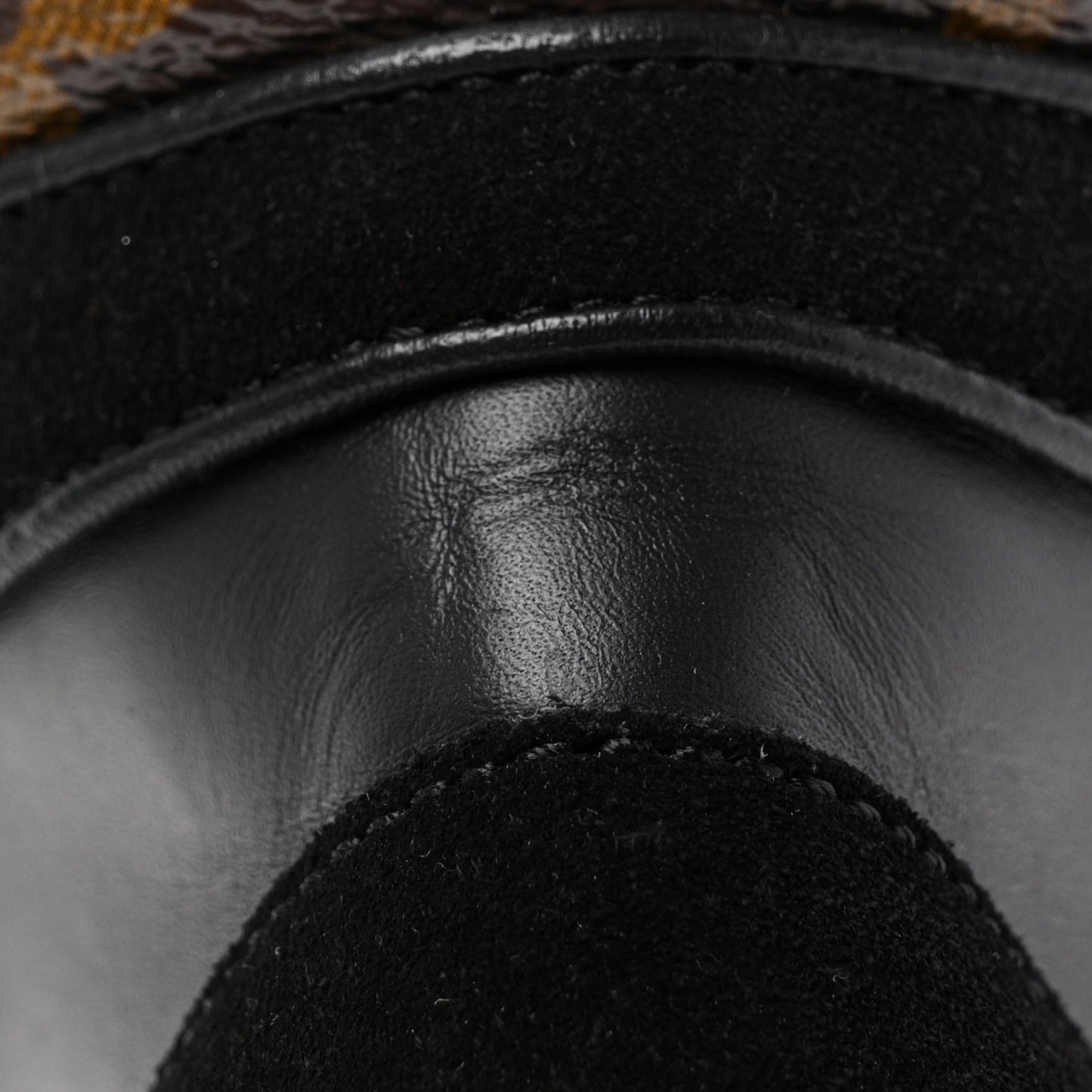 Suede Calfskin Monogram Star Trail Ankle Boots 38 Black