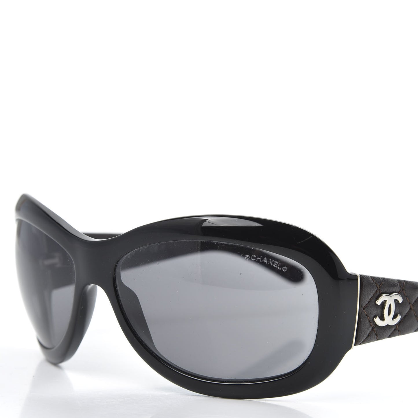 Lambskin Quilted CC Sunglasses 5116-Q Black