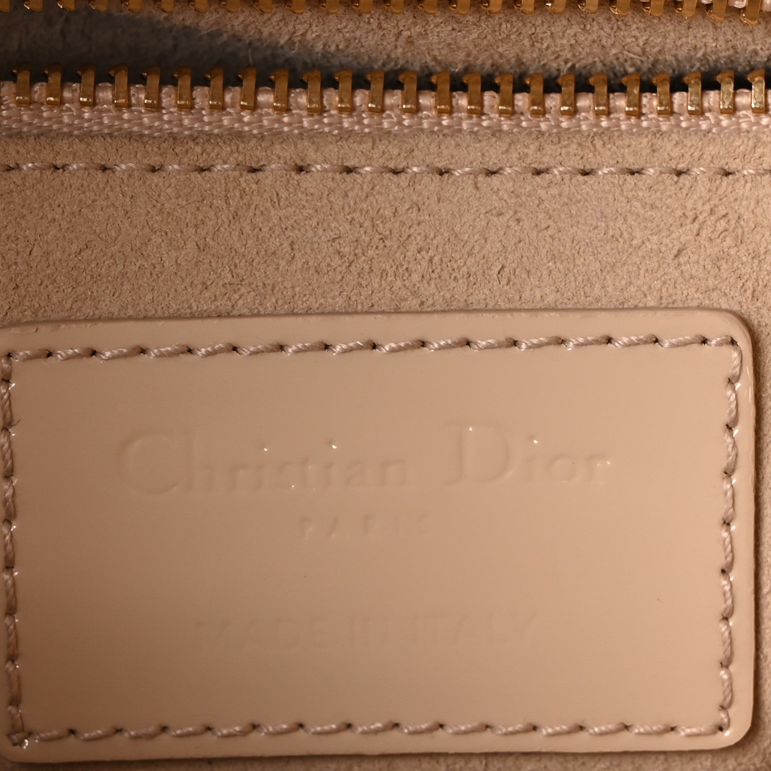 Christian Dior Patent Cannage Mini Lady Dior Beige 6 of 10