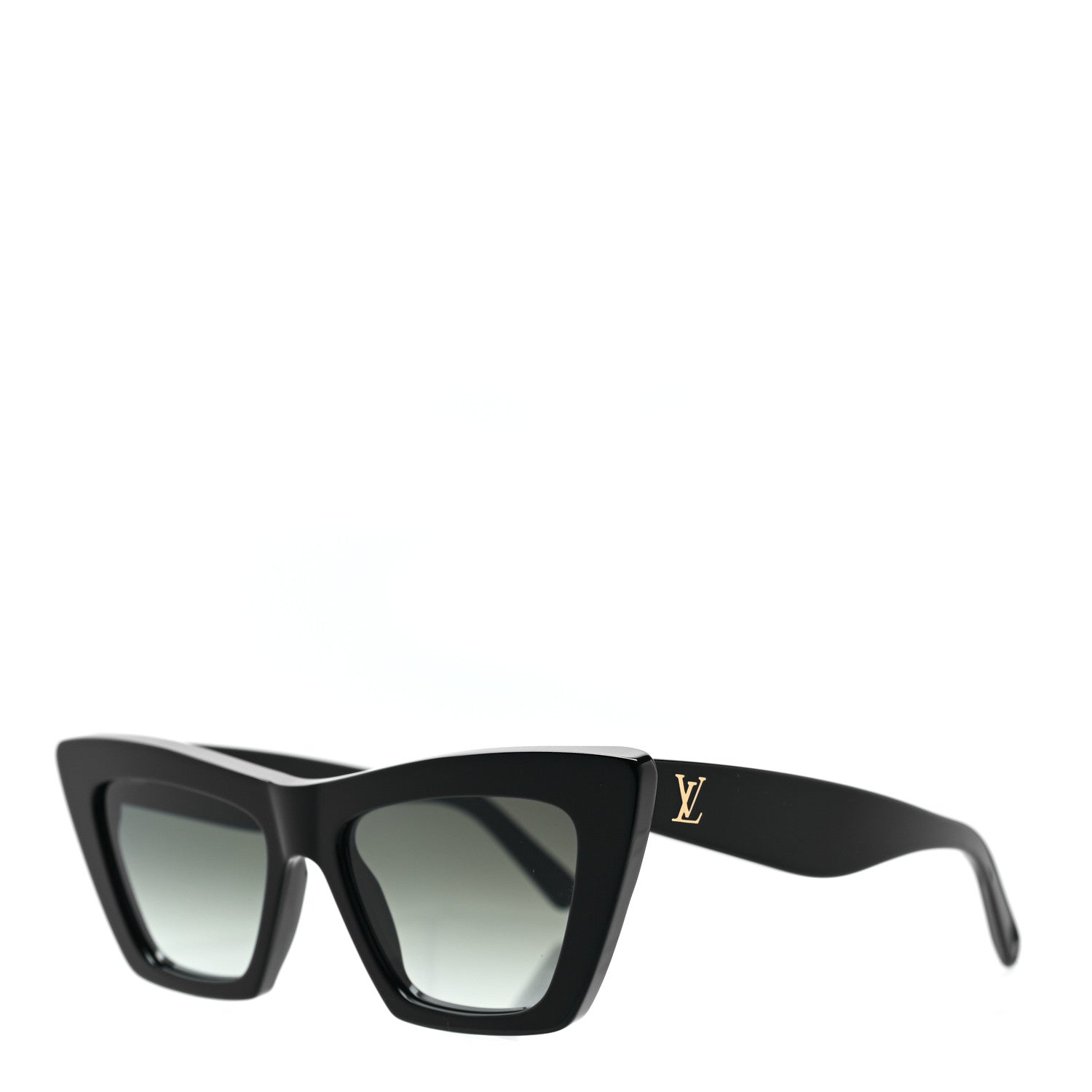 Louis Vuitton Acetate LV Fame Cat Eye Sunglasses Z1723W Black 1 of 7