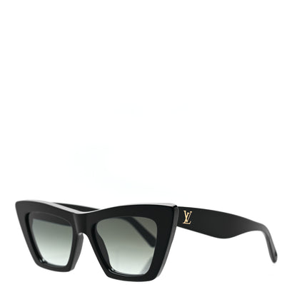 Louis Vuitton Acetate LV Fame Cat Eye Sunglasses Z1723W Black 1 of 7