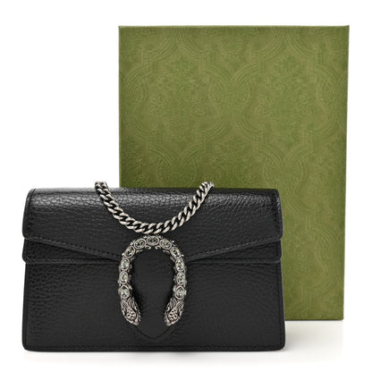 Gucci Calfskin Super Mini Dionysus Shoulder Bag Black 10 of 10