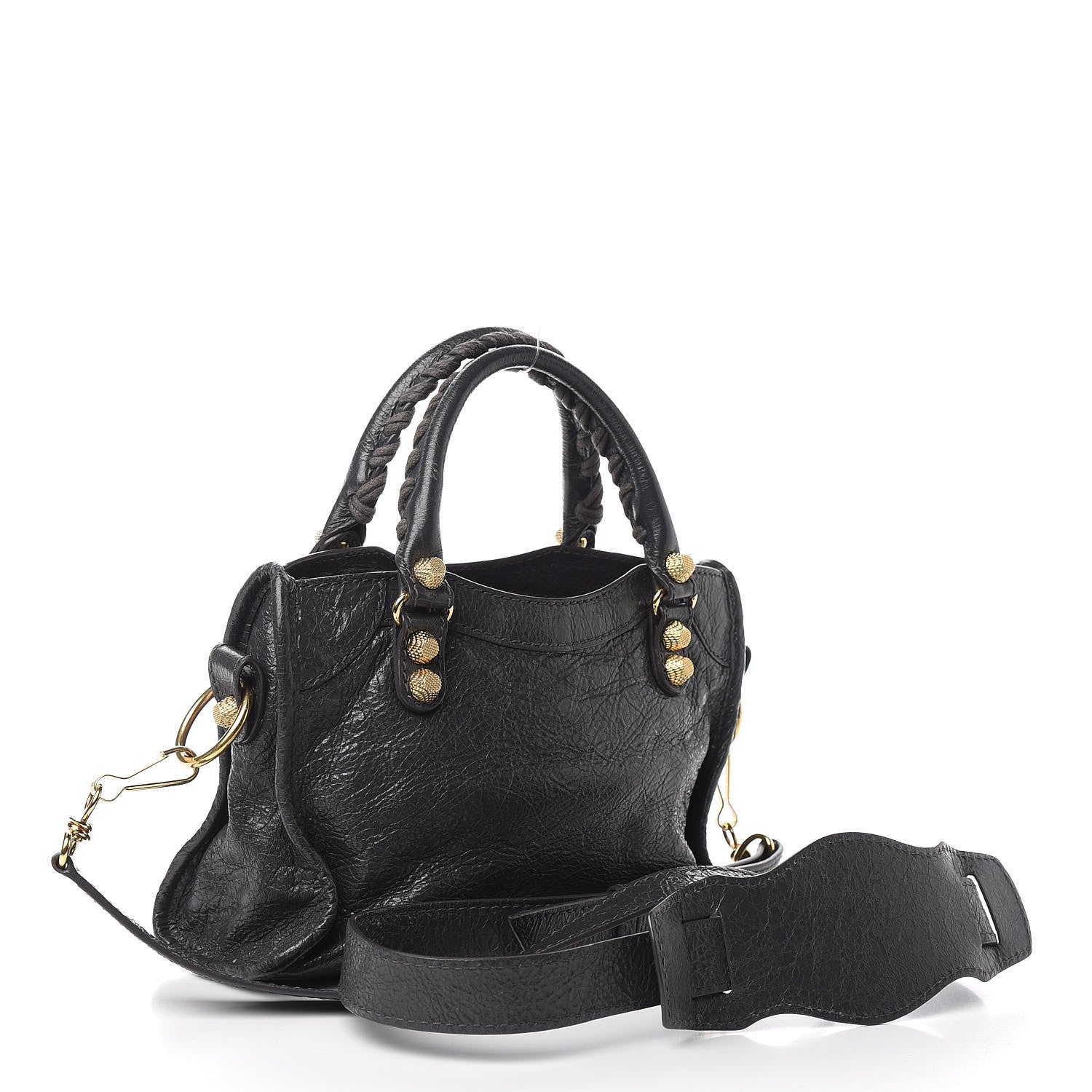 Balenciaga Agneau Giant 12 Gold Hardware Mini City Gris Fossile 2 of 9