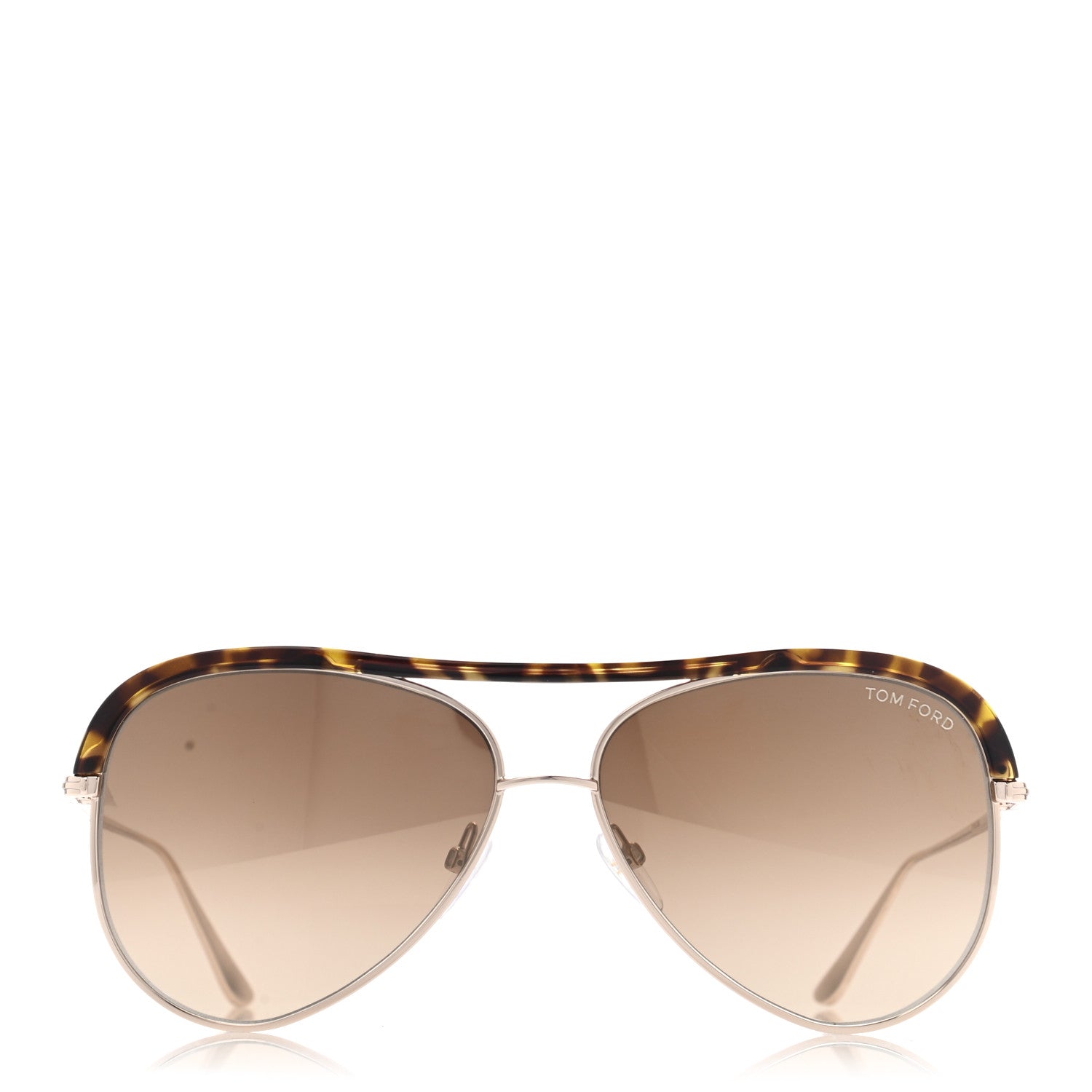 Tom Ford Metal Aviator Sabine-02 Sunglasses TF606 Gold Tortoise 2 of 8