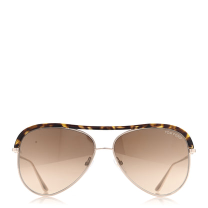Tom Ford Metal Aviator Sabine-02 Sunglasses TF606 Gold Tortoise 2 of 8