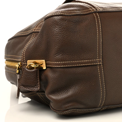 Prada Vitello Daino Satchel Bruciato 9 of 12