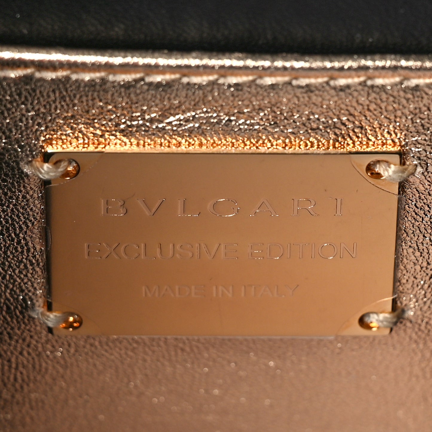 Metallic Nappa Serpenti Forever Shoulder Bag Gold