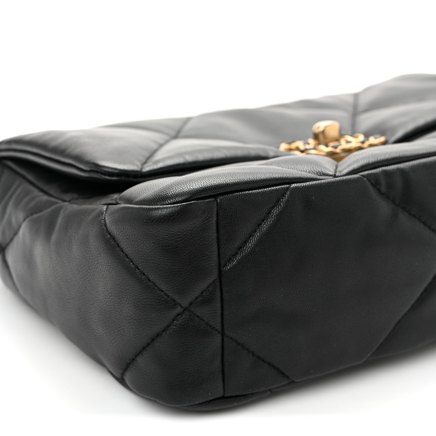 Chanel Goatskin Quilted Medium Chanel 19 Flap Black 9 of 11