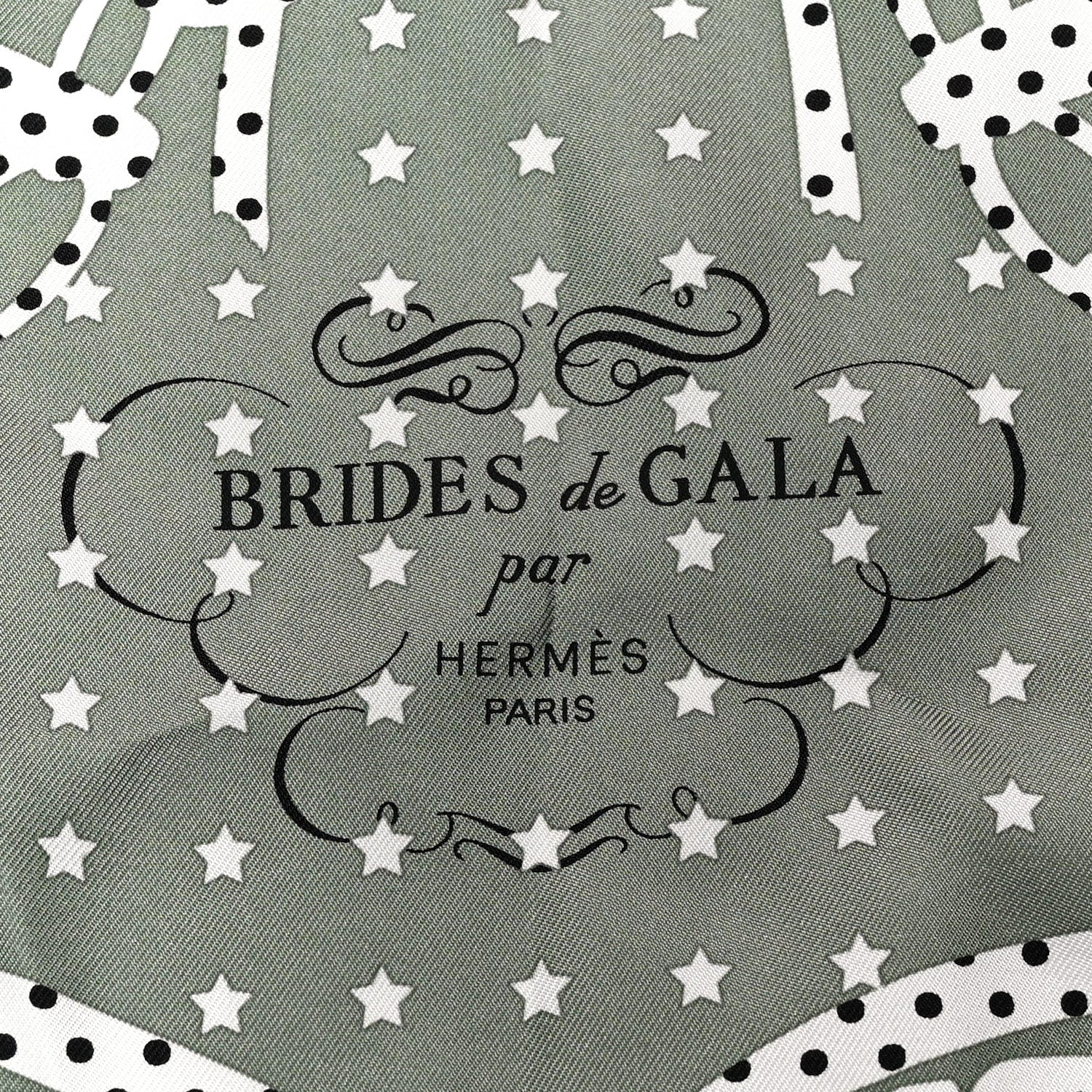 Hermes Silk Brides De Gala Bandana A Pois Scarf 70 2 of 4