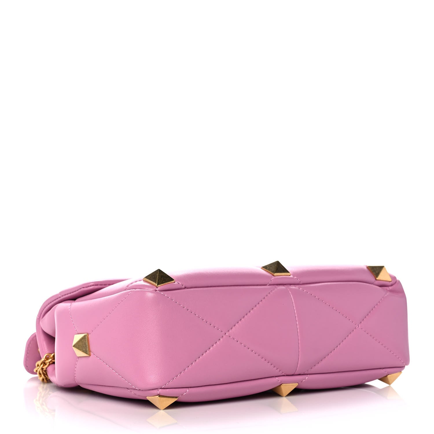 Valentino Garavani Nappa Large Roman Stud Shoulder Bag Giacinto 4 of 11