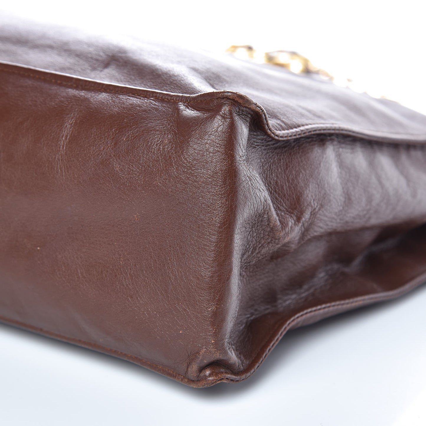 Lambskin CC Tote Brown