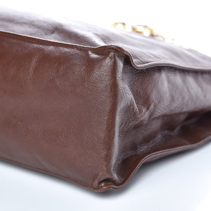 Chanel Lambskin CC Tote Brown 6 of 15