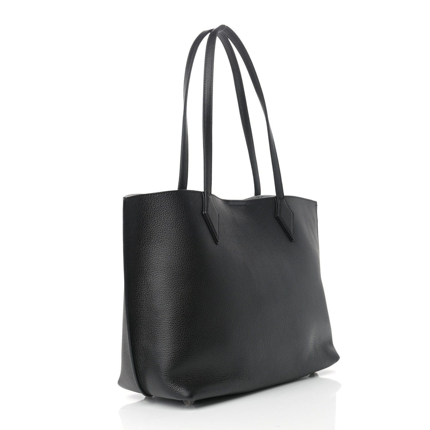 MCM Grained Calfskin Medium Yris Shopper Tote Black 3 of 9