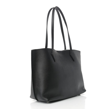 MCM Grained Calfskin Medium Yris Shopper Tote Black 3 of 9