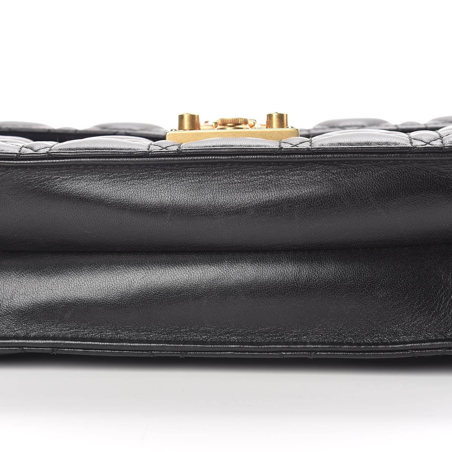 Christian Dior Lambskin Cannage Large Dioraddict Flap Bag Black 8 of 10