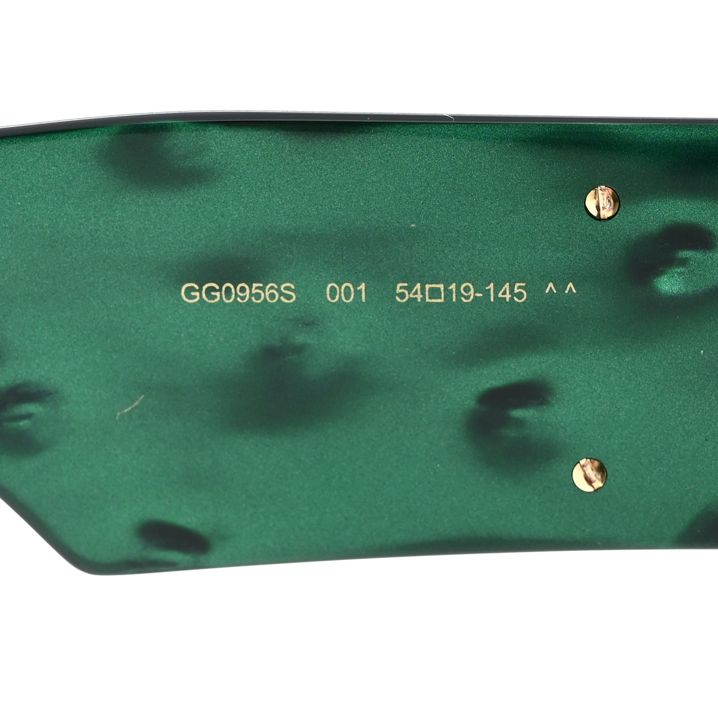 Acetate Square Frame Sunglasses GG0956S Green Black
