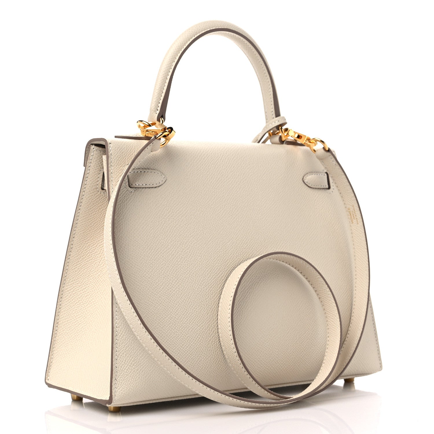 Hermes Epsom Kelly Sellier 25 Craie 4 of 11