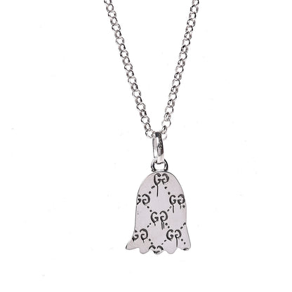 Gucci Sterling Silver GucciGhost Pendant Necklace 5 of 6