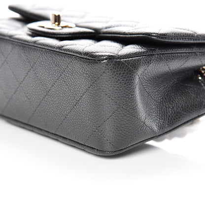 Chanel Caviar Quilted Mini Rectangular Flap Dark Grey 6 of 10