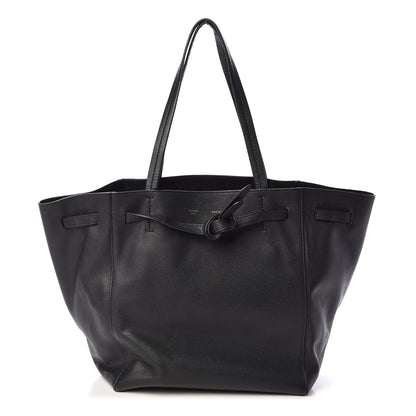 Celine Soft Grained Calfskin Small Belt Cabas Phantom Black 1 of 9