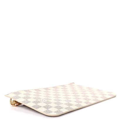 Louis Vuitton Damier Azur Neverfull MM GM Pochette Rose Ballerine 4 of 8