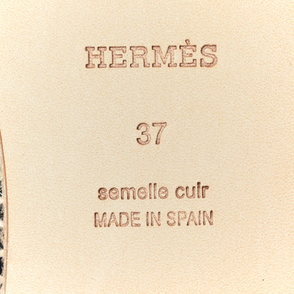 Hermes Goatskin Feria Espadrille 37 Black 7 of 9