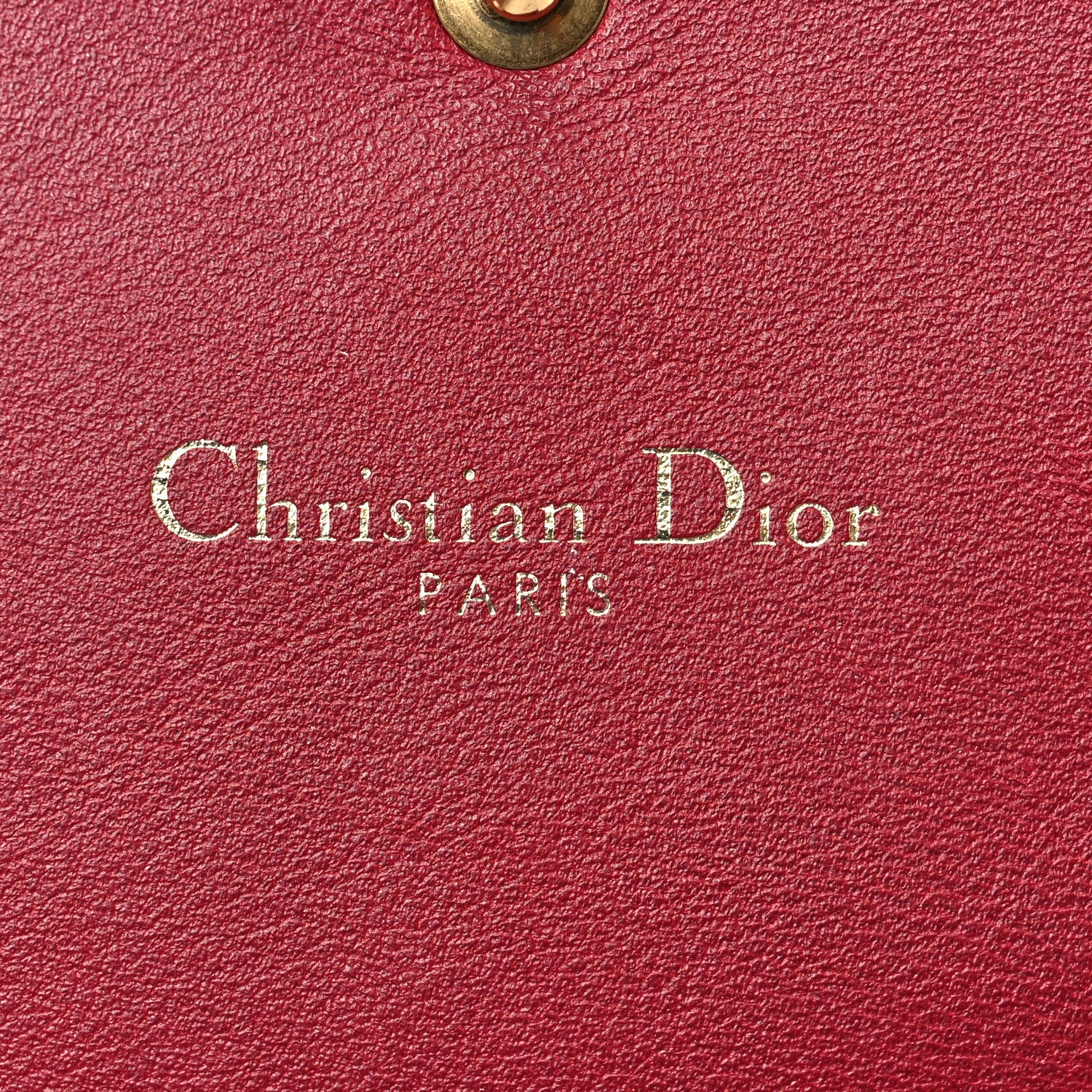 Christian Dior Grained Lambskin J'adior Croisiere Chain Wallet Red 5 of 6