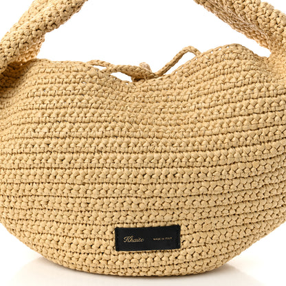 Khaite Raffia Olivia Hobo Natural 7 of 9